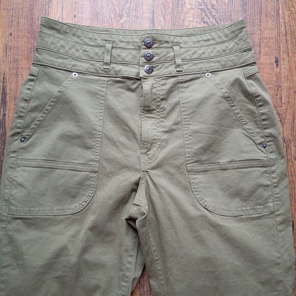 Veronica Beard Marley Clover Green Ankle-Tab Pant 30 Luxury Designer High End - Picture 5 of 13